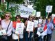 Lincolnshire Health Visitors lobby council offices