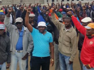 Namibian fishermen demonstrate in Walvis Bary