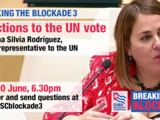 Cuba solidarity event