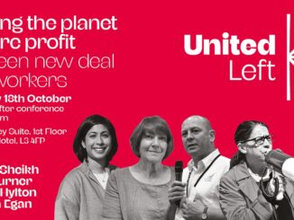United Left fringe 18 October