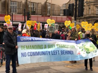 Unite London & Eastern region on COP26 march