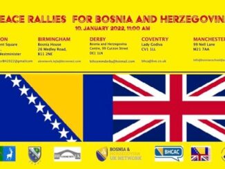 Bosnian peace demonstrations