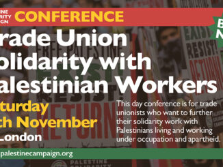 Trade Union solidarity with Palestinian workers