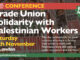 Trade Union solidarity with Palestinian workers