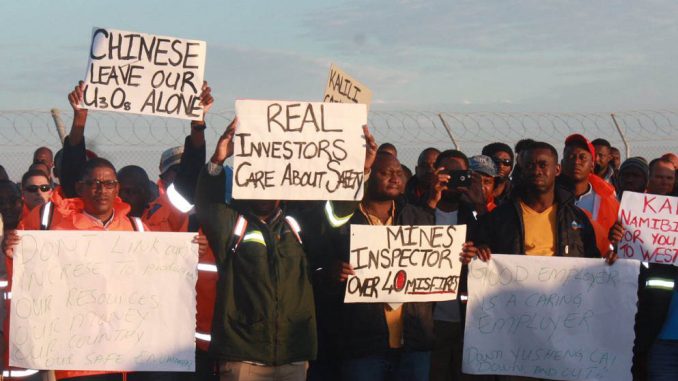 Namibian miners strike