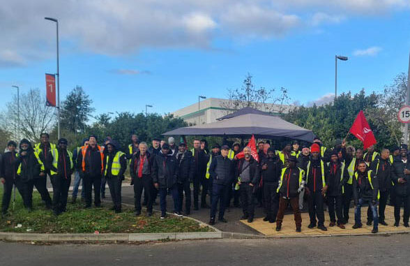 Abellio picket line 22 November 22