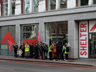 Shelter picket line
