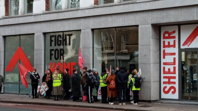 Shelter picket line