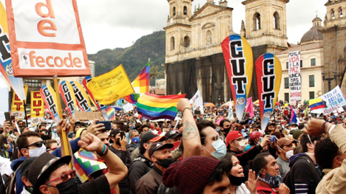 Justice for Colombia demonstration
