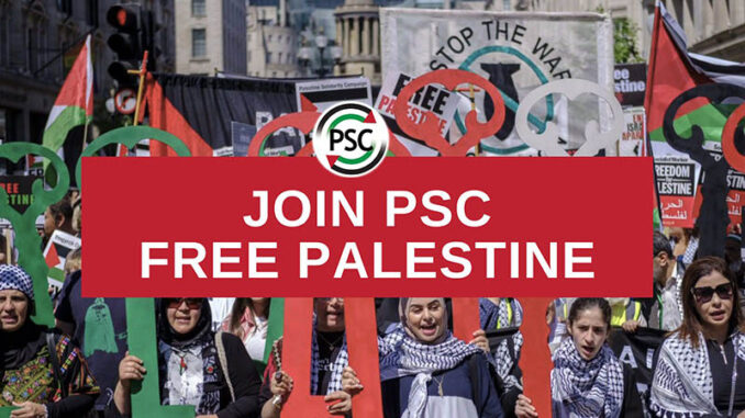 Palestine Solidarity Campaign demonstration