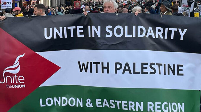 Unite in solidarity with Palestine