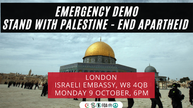 Emergency demonstration Palestine