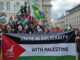 Front of 21 October Palestine march
