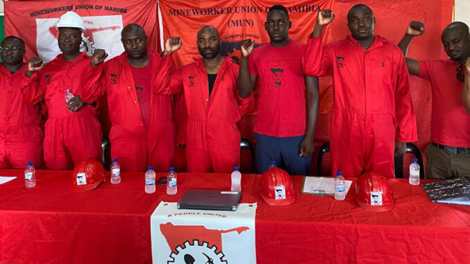 Sacked Rossing miners