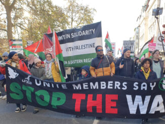Unite Stop the War banner
