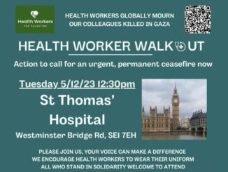 Health workers Palestine solidarity
