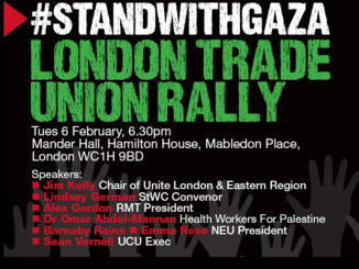 Stop the War trade union rally