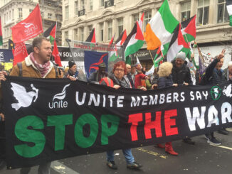 Unite members march for Palestine