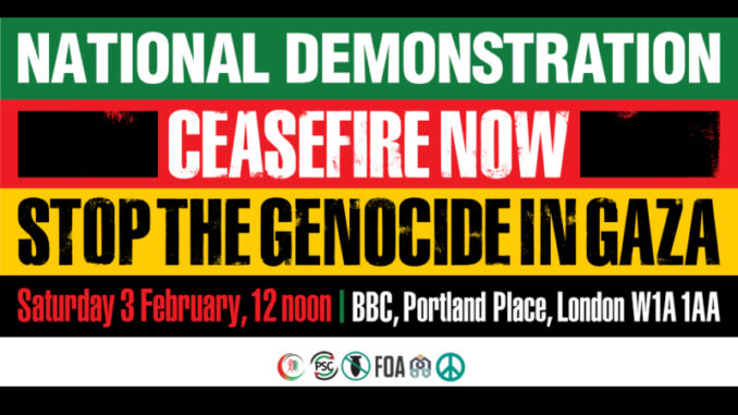 Palestine march 3 February