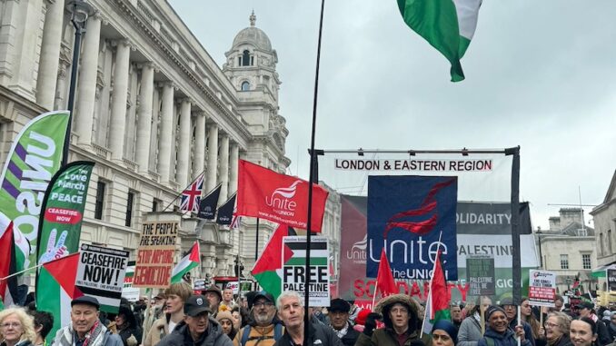 Palestine march February 2022