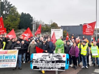 Protest at Stellantis Luton