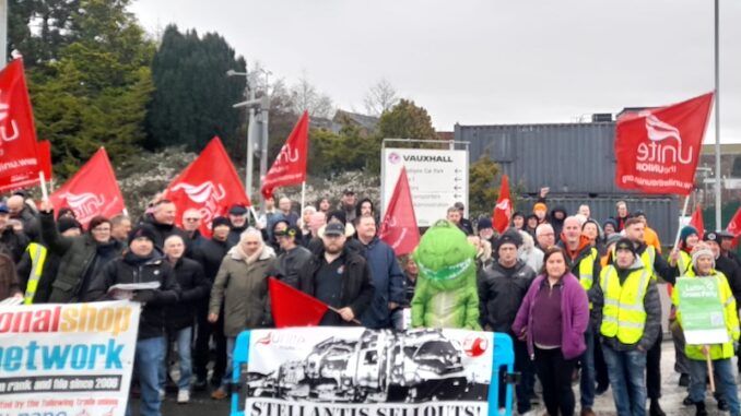 Protest at Stellantis Luton