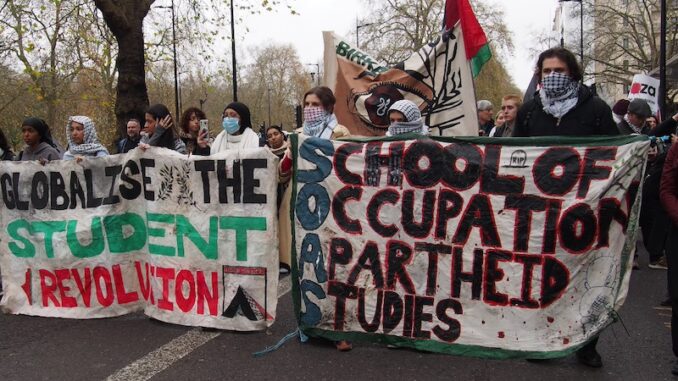 Students march for Palestine