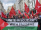 Unite in solidarity with Palestine banner