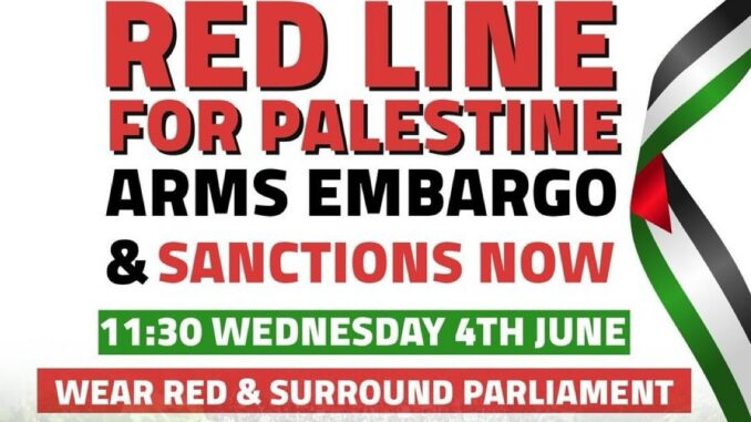 Red line for Palestine