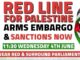 Red line for Palestine