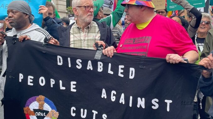 Disabled People Against the Cuts - with. Jeremy Corbyn