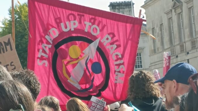 Stand Up to Racism banner